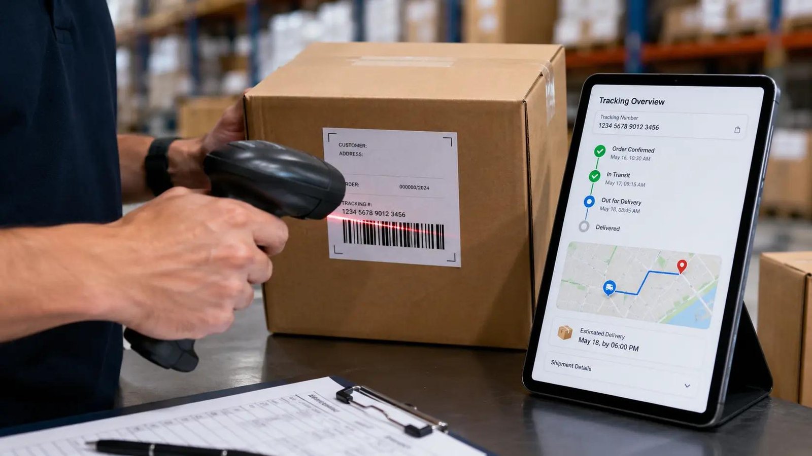 Scanner de colis et suivi numérique de livraison